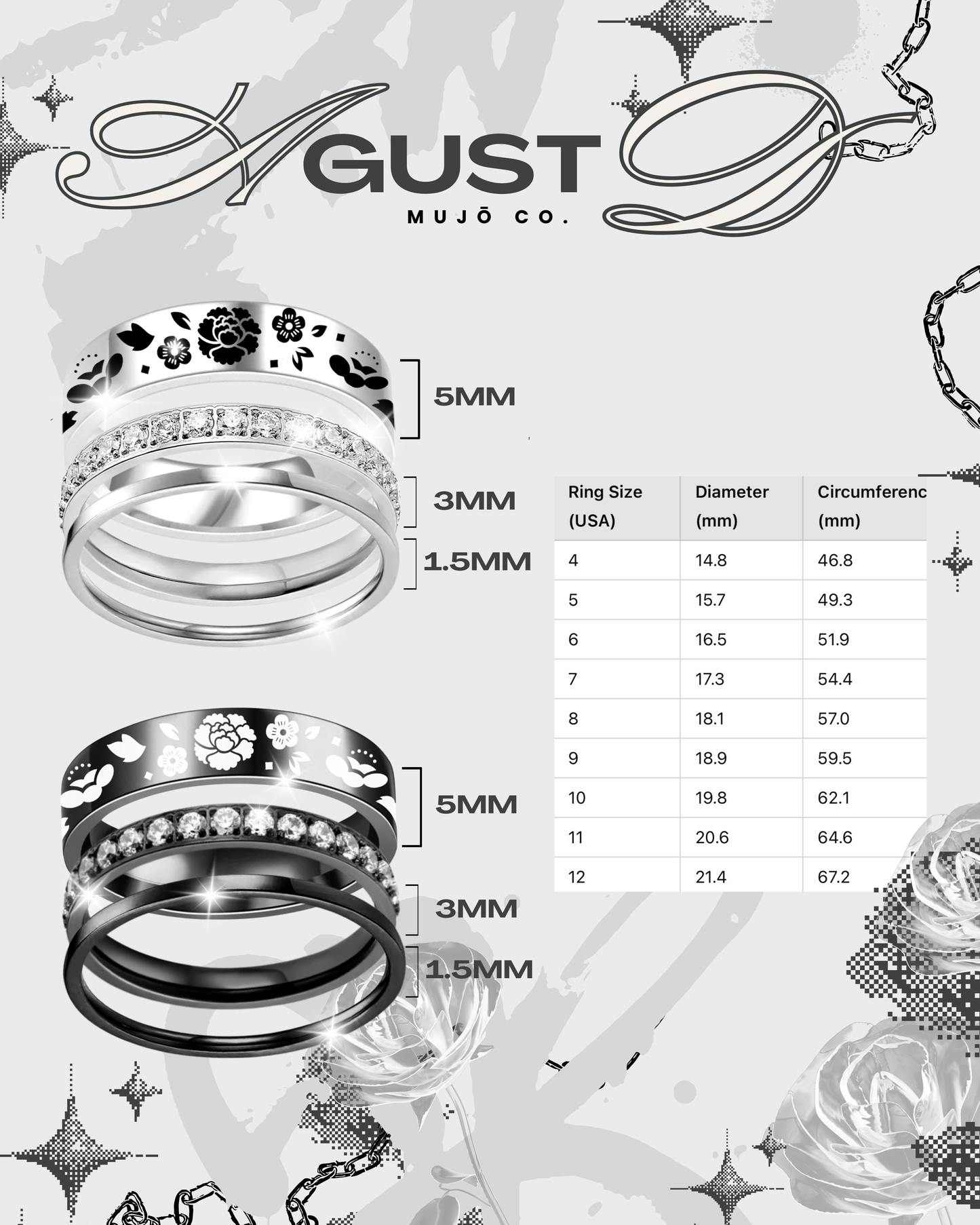 AgustD Ring Set