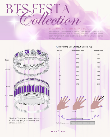 BTS Festa Ring Set